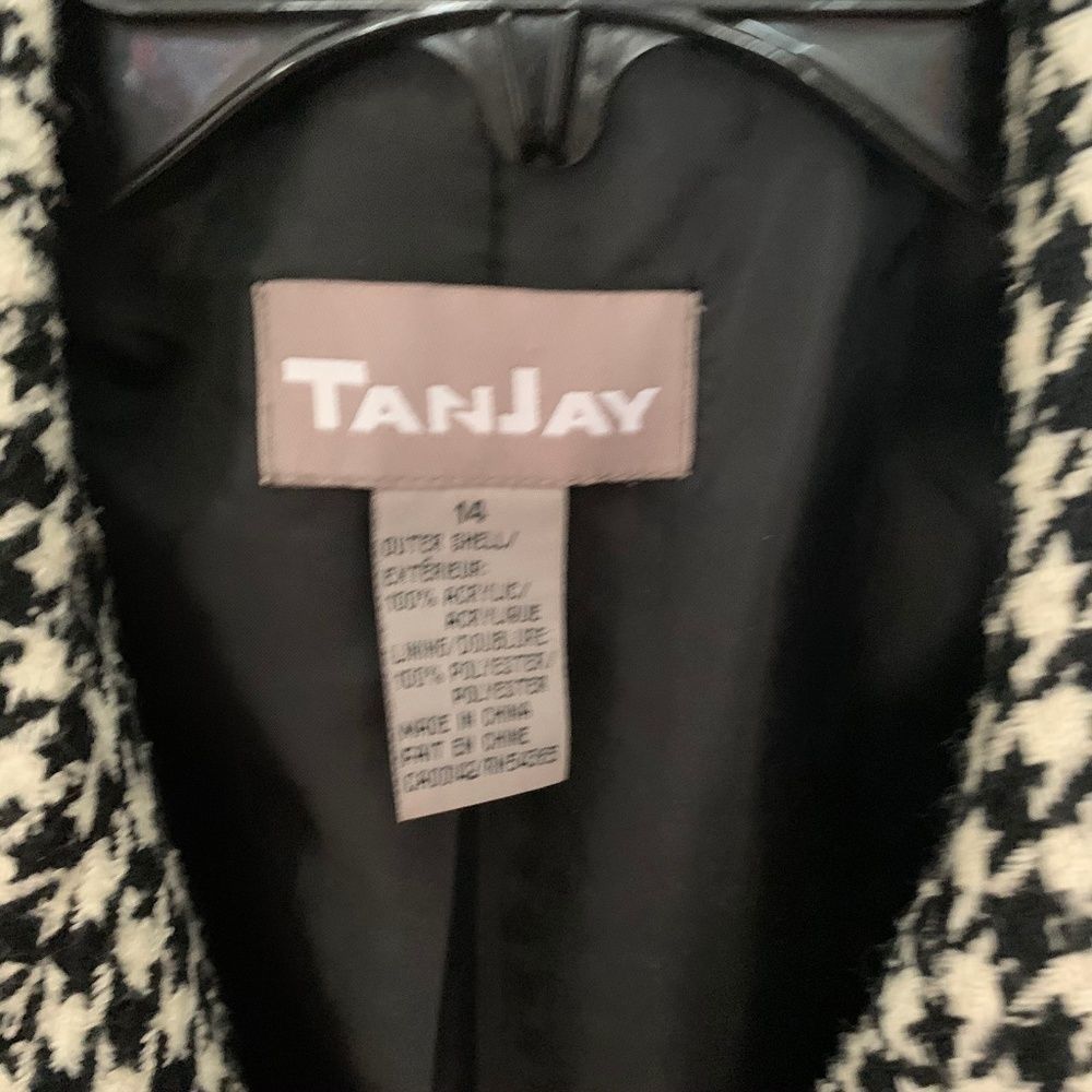 Tanjay Blazer Houndsooth Button Down Lined Jacket - image 6